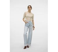 Vero Moda VMKATHY SHR WIDE FOLD UP DNM JEAN LI3168 27 X 32 Azul