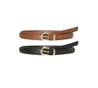 VERO MODA Vmkatja Cinturón revestido para mujer, 2 unidades, negro, Numeric_95 (2 unidades), Negro, numeric_95