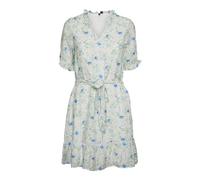 VERO MODA Vmkiri Kaja WVN - Vestido Corto 2/4, Blanco Nieve/AOP:kaja, XL