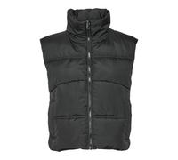 VERO MODA Vmklea Short Waistcoat Noos Chaleco acolchado, Negro/Detalles: negro, M
