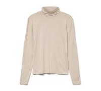 VERO MODA Vmlava Glitter LS Highneck Top Stripe Ga, Avena, M Mujeres