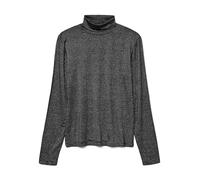 VERO MODA Vmlava Glitter LS Highneck Top Stripe Ga, Negro, XL Mujeres