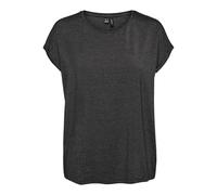 VERO MODA Vmlava Glitter SS Top Stripe Ga Jrs Noos, Negro, XS Mujeres