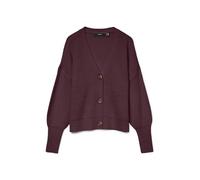 Vero Moda Vmlea LS Cárdigan Noos de Cuello en V para Mujer, Winetasting., M