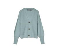 Vero Moda Vmlea LS Cuello en V Cuff Cardigan Noos, Gray Mist, M