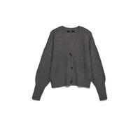 Vero Moda Vmlea Ls V-neck Cuff Cardigan Noos Cardigan, Asphalt, XL Mujer
