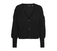 Vero Moda Vmlea Ls V-neck Cuff Cardigan Noos Cardigan, Negro, XL Mujer