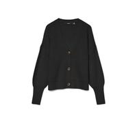 Vero Moda Vmlea Ls V-neck Cuff Cardigan Noos Cardigan, Negro, XS Mujer