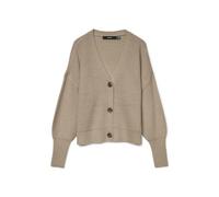 Vero Moda Vmlea Ls V-neck Cuff Cardigan Noos Cardigan, Nomad, L Mujer