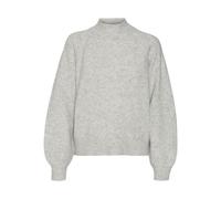 VERO MODA Vmleaf LS - Jersey de Punto para Mujer, Gris Claro, M