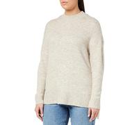 VERO MODA VMLEFILE Oversize Boxy Blouse GA Noos Suéter pulóver, Birch/Detail:W. Melange, XXL para Mujer