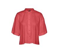 VERO MODA Vmlinn 2/4 Short Shirt Wvn Noos Camiseta, Marina/Detail:Melange, M Mujeres