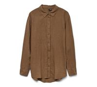 VERO MODA Vmlinn LS Camiseta Wvn Noos Camisa, Cub, S para Mujer