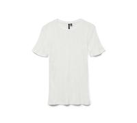 VERO MODA Vmlisa Pointelle SS Top JRS Noos, Blanco Nieve., M