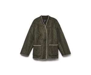 VERO MODA VMLIVA - Chaqueta Corta para Mujer, Color Crudo/Detalle: Detalle de Avena, XS, Detalle de Avena, XS