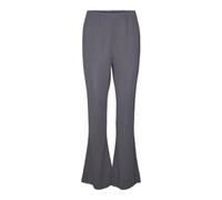 VERO MODA Vmliva HW Flared Pant Noos Pantalones de Tela para Mujer, Gris Pinstripe, XSW x 32L