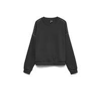 VERO MODA Vmlotte Trina LS Sweat Box Ga BF, Negro, L Mujeres