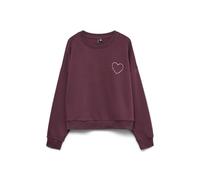 VERO MODA Vmlotte Trina LS Sweat Box Ga BF, Winetasting, L Mujeres