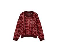 VERO MODA Vmlove LS O-Neck Pullover Boo Jersey, Syrah, L para Mujer