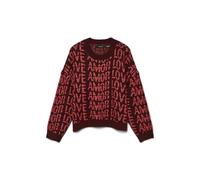 VERO MODA Vmlove LS O-Neck Pullover Boo Jersey, Syrah, L para Mujer