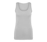 Vero Moda Vmlulu - Camiseta de Tirantes Larga para Mujer JRS Ga Noos, Super Light Grey Melange, XL