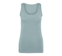 VERO MODA Vmlulu - Camiseta Larga sin Mangas para Mujer JRS Ga Noos, Niebla Gris, S