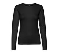 VERO MODA VMLULU LS O-Neck Top JRS GA Noos, Negro, XL