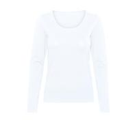 VERO MODA Vmlulu LS U-Neck Top Jrs Ga Noos Camiseta de Manga Larga, Blanco Brillante, XS Mujeres