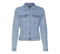 VERO MODA VMLUNA LS SLIM DNM JACKET MIX GA NOOS, Chaqueta De las mujeres, Light Blue Denim, M