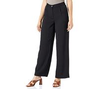 Vero Moda Vmlunadesi Mr Pantalón Ancho sólido, Negro, 30W / 30L para Mujer