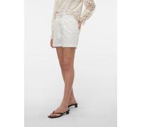 VERO MODA Pantalones Cortos Vmlyra HR Paperbag Mix para Mujer, Blanco Nieve., XS