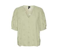 VERO MODA VMMAJA 2/4 V-Neck Top WVN Camiseta sin Mangas, Reseda, L De Las Mujeres
