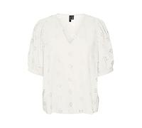 VERO MODA VMMAJA 2/4 V-Neck Top WVN Camiseta sin Mangas, Snow White, M De Las Mujeres