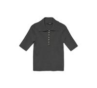 VERO MODA Vmmarina Poloneck Noos - Jersey 2/4, Gris Oscuro, M