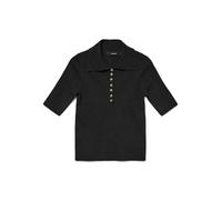 VERO MODA Vmmarina Poloneck Noos - Jersey 2/4, Negro, M