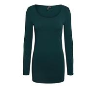 VERO MODA Vmmaxi My Ls Soft Long U-Neck Ga Noos Camiseta de manga larga para mujer, Azul (Reflecting Pond), S