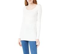 Vero Moda Vmmaxi My LS Soft Long U-Neck Noos Camiseta de Manga Larga, Blanco (Bright White), M para Mujer