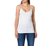 Vero Moda Vmmaxi My Soft V Singlet Noos, Camiseta Sin Mangas Mujer, Blanco (bright White), S