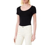 Vero Moda VMMAXI MY SS Soft U-Neck Noos Camiseta, Color Negro, M para Mujer