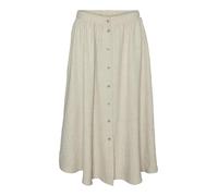 VERO MODA Vmmelaney H/W Button Becerro Skirt WVN Ga, Overcast, M