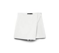 VERO MODA Vmmelina HW - Pantalón Corto para Mujer, Blanco Nieve., M