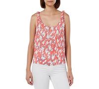 VERO MODA Vmmenny Singlet WVN Ga Top para Mujer, Georgia Peach/AOP:Mette, M