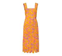 VERO MODA Vmmenny SL Smock Calf Dress Wvn Ga Vestido, Amarillo Radiante/AOP: Mille, M Mujeres