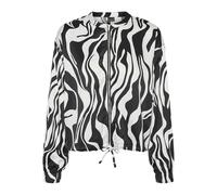 VERO MODA Vmmerle LS Bomber Wvn Ga Chaqueta, Negro/AOP:SUI, M Mujeres