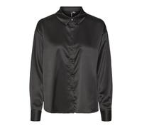 Vero Moda Vmmerle LS Camiseta Holgada WVN GA Blusa de Manga Larga, Negro, M Mujeres, Negro, M