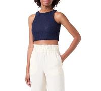 VERO MODA Vmmila SL Crop Top Jrs CE Ga, Azul Marino, M para Mujer