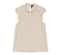 Vero Moda Vmmilla SL Lace tee Ga Noos, Piedra Pumice., S