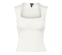 VERO MODA Vmmillion SL Square Neck Top JRS Noos, Blanco Nieve., XL