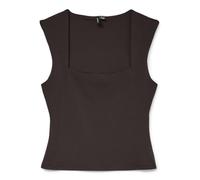 VERO MODA Vmmillion SL Square Neck Top Jrs Noos, Pastel de Chocolate, L Mujeres