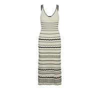 VERO MODA Vmminou SL-Vestido Largo de Pantorrilla Midi, Abedul/Detalle: w. Negro, M para Mujer